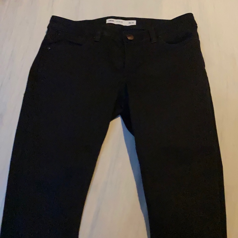 ASOS black denim stretch jeans